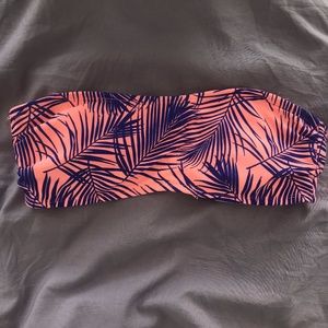 Palm tree bandeau top